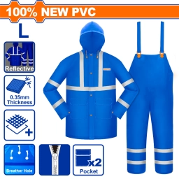 EQUIPO DE LLUVIA CON REFLECTIVO TALLE L WADFOW WRC500L 