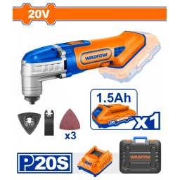 HERRAMIENTA MULTIFUNCION A BATERIA 20V BATERIA P20S CON BAT CARG Y VALIJA WADFOW WMUP5021