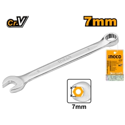LLAVE COMBINADA BOCA Y ESTRIADA 7 MM CR-V INGCO HCSPA071