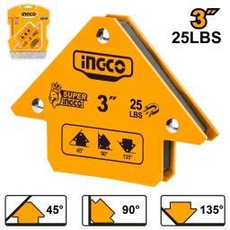 ESCUADRA MAGNETICA 3" 25 LBS AMWH25031