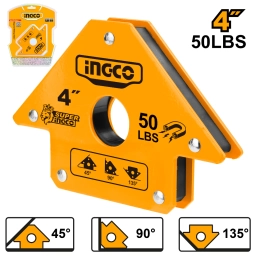 ESCUADRA MAGNETICA 4" SOLDAR 50LBS INGCO AMWH50041