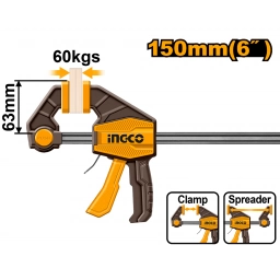 PRENSA RAPIDA AUTO AJUSTABLE 6" 60KG INGCO HQBC01601