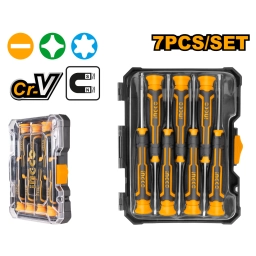 DESTORNILLADOR PRECISION JUEGO 7 UNIDADES INGCO HKSD0718