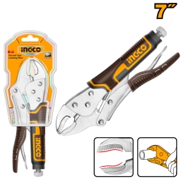 PINZA MORSA CROMO VANADIO 7" INGCO HCJLW0207 CURVA