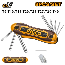 JUEGO LLAVE TORX DE BOLSILLO T9 A T40 HHK14083