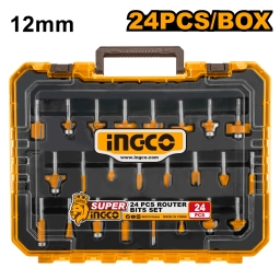 SET X 24 FRESAS 12MM P ROUTER FRESADORA INGCO AKRT24122