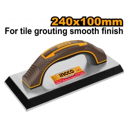 LLANA GOMA NEGRA 240X100MM MANGO PLASTICO HSFR24108