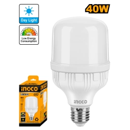 LAMPARA LED T 40W E27 LUZ FRIA INGCO HLBACD3401T