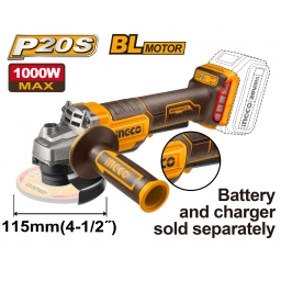 AMOLADORA A BATERIA 20V P20S 4 12 BRUSHLESS CON INTERRUPTOR DE SEGURIDAD SBAT - CAGLI211156