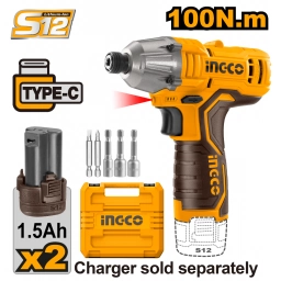 ATORNILLADOR DE IMPACTO 12V S12 1/4" C/2 BAT - CIRLI12015