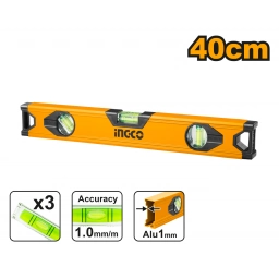 NIVEL ALUMINIO (40CM) INGCO HSL18040 AMARILLO