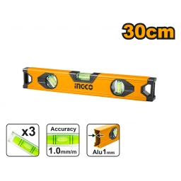 NIVEL ALUMINIO (30CM) INGCO HSL18030 AMARRILO