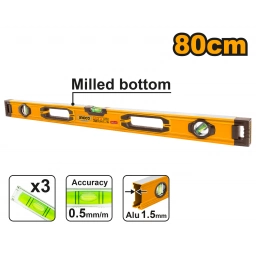 NIVEL ALUMINIO (80CM) INGCO HSL08080 INDUSTRIAL