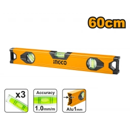 NIVEL ALUMINIO (60CM) INGCO HSL18060 AMARRILO
