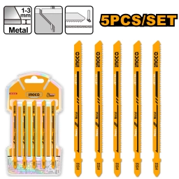 SET DE 5PCS HOJAS SIERRA CALADORA PARA METAL 130MM - CORTE BASICO - JBR318A INGCO