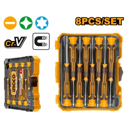 SET DE 8PCS DESTORNILLADORES DE PRECISION - HKSD0818 INGCO
