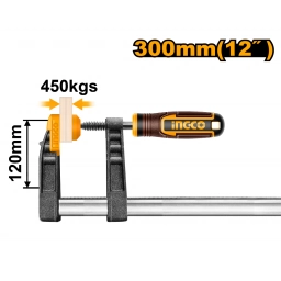 PRENSA F 120 X 300 MM INGCO HFC021201 SARGENTO CARPINTERO
