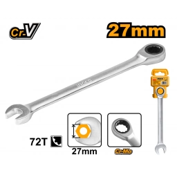 LLAVE CRIQUE COMBINADA 27MM CR-V INGCO HCSPAR271