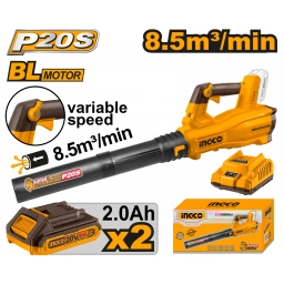 SOPLADORA A BATERIA 8,5M3MIN 20V P20S BRUSHLESS C2 BAT CABLI204282 INGCO