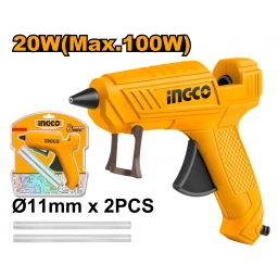 PISTOLA SILICONA CALIENTE 100W 10/15G/MIN INGCO GG148
