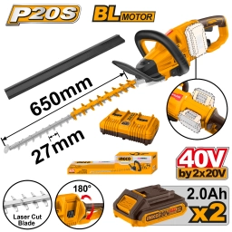 CORTA CERCO A BATERIA 650MM 40V BATERIA P20S INGCO BRUSHLESS C2 BAT CHTLI400282 INGCO
