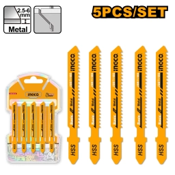 SET 5PCS HOJAS PARA SIERRA CALADORA PARA CORTE BASICO EN METAL JSBT118B INGCO