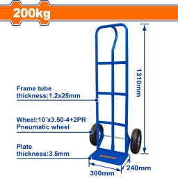 CARRO DE CARGA 200KG RUEDAS NEUMATICAS WWB2141 WADFOW