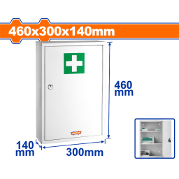 GABINETE METALICO DE PRIMEROS AUXILIOS 46X30X14CM C3 COMPARTIMIENTOS WYYX4502 WADFOW