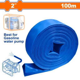 MANGUERA PLANA AGUA MOTOBOMBA PVC 2" 4 BAR 100M WADFOW WPFH0210