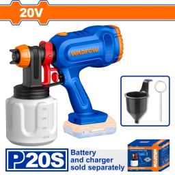 PISTOLA DE PINTAR A BATERIA 20V P20S 650MLMIN SIN BAT SIN CARG WADFOW WSU3066