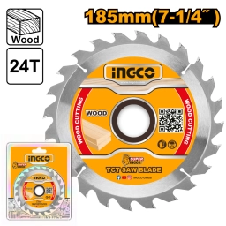 DISCO PARA MADERA  7 1/4" 20MM 24T INGCO - TSB118511