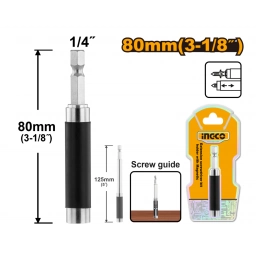 PROLONGADOR PARA ATORNILLADOR 1/4" 80MM INGCO - ABH30801