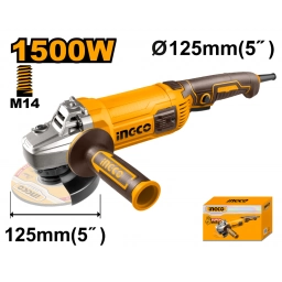 AMOLADORA ANGULAR 5" 1500W 9300RPM 125MM INGCO AG150028