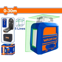 NIVEL LASER AUTONIVELANTE 360� LINEA HORIZONTAL Y VERTICAL CCONTROL REMOTO+ SOPORTE MAGNETICO WADFOW WLE2M05