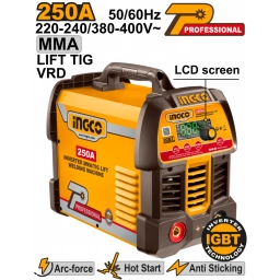 SOLDADORA INVERTER MMA/TIG LIFT 250A 220-240/380-400V IGBT INGCO ING-MMA25089
