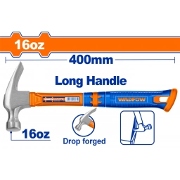 MARTILLO UÑA 450G MANGO LARGO 400MM FIBRA WADFOW WHM336L
