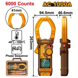 PINZA AMPERIM�TRICA DIGITAL AC 1000A INGCO DCM610001