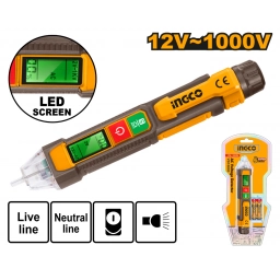 DETECTOR DE VOLTAJE AC 12V~1000V INGCO VD210003