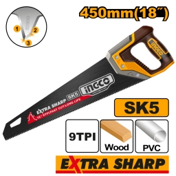SERRUCHO 18" (450MM) 9TPI ACERO SK5 INGCO HHAS68450
