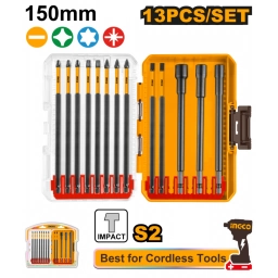 SET 13 PUNTAS P/ DESTORN. IMPACTO 150MM INGCO AKDL01306