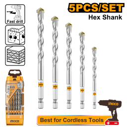 SET 5 MECHAS MAMPOSTERA INGCO AKDB6055