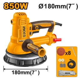 LIJADORA DE YESO 850W 180MM 7" C/ACCESORIOS INGCO DWS10508