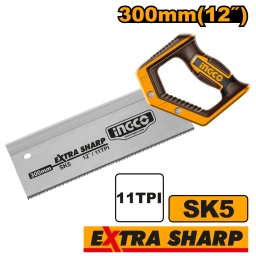 SERRUCHO COSTILLA 12" (300MM) 11TPI ACERO SK5 INGCO HMBSB3006
