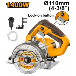 SIERRA CORTADORA CERAMICA ELECTRICA 1400W 13000RPM 110MM INGCO MC140068