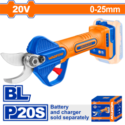 TIJERA DE PODA A BATERIA 20V P20S 0-25MM WADFOW WJFP525 SIN CARG SIN BAT