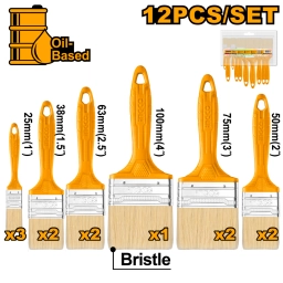 SET X12 PINCELES MANGO PL�STICO INGCO CHPTB78601201