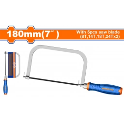 ARCO DE SIERRA CALADORA 7" C/MANGO ERGONOMICO + 6 HOJAS WADFOW WHF5107
