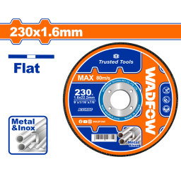 DISCO ABRASIVO CORTE METAL 9" WADFOW WAC1394