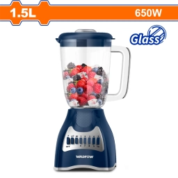LICUADORA 1.5L 650W JARRA DE VIDRIO 10 VELOCIDADES WADFOW WZZ4511A