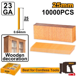 CLAVOS SIN CABEZA 25MM X 10000PCS P/CLAVADORAS CBNLI3603 y CBNLI3606 INGCO ANA06825
